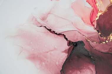 Mermer mürekkep soyut sanatının orijinal resmi. Örnek bir orjinal tablodan yüksek çözünürlüklü fotoğraf. Karargah kağıt dokusuna pürüzsüz mermer desen oluşturmak için soyut resim yapıldı.