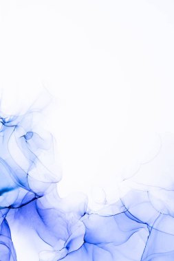 Soyut arkaplan için özgün tablodaki mermer mürekkep soyut sanat. Boyama, ombre alkol mürekkebinin pürüzsüz mermer arkaplan desenini yaratmak için yüksek kaliteli kağıt dokusuna boyanmış. .