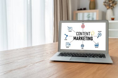 Mod çevrimiçi iş ve e-ticaret pazarlama stratejisi için içerik pazarlaması