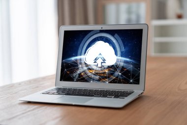 Mod uzak çalışma ve kişisel veri depolama için bulut hesaplama yazılımı