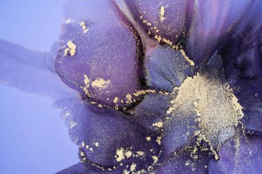 Mermer mürekkep soyut sanatının orijinal resmi. Örnek bir orjinal tablodan yüksek çözünürlüklü fotoğraf. Karargah kağıt dokusuna pürüzsüz mermer desen oluşturmak için soyut resim yapıldı.