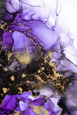 Soyut arkaplan için özgün tablodaki mermer mürekkep soyut sanat. Resim, Kintsuki mürekkep sanatının düz mermer arkaplan desenini yaratmak için yüksek kaliteli kağıt dokusuna boyanmış. .