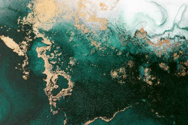 Soyut arkaplan için özgün tablodaki mermer mürekkep soyut sanat. Boyama, ombre alkol mürekkebinin pürüzsüz mermer arkaplan desenini yaratmak için yüksek kaliteli kağıt dokusuna boyanmış. .