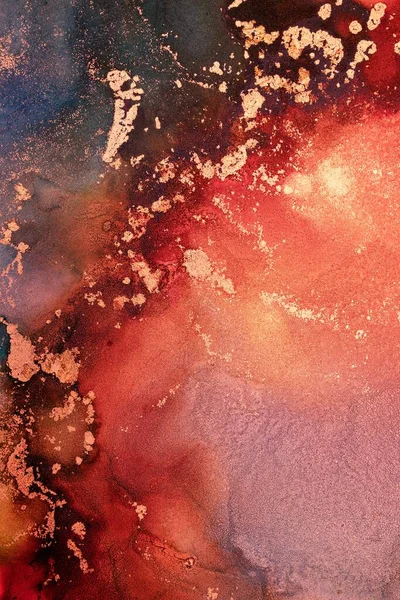 Brennend Abstrakten Hintergrund Aus Marmor Tuschkunst Von Exquisiter Originalmalerei Die — Stockfoto