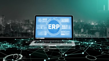 Pazarlama stratejisini planlamak için modern iş için ERP girişimi kaynak planlama yazılımı