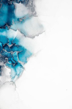 Soyut arkaplan için özgün tablodaki mermer mürekkep soyut sanat. Resim, Kintsuki mürekkep sanatının düz mermer arkaplan desenini yaratmak için yüksek kaliteli kağıt dokusuna boyanmış. .