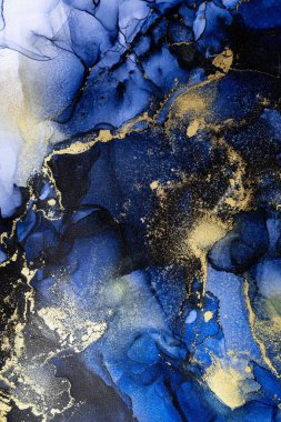 Soyut arkaplan için özgün tablodaki mermer mürekkep soyut sanat. Resim, Kintsuki mürekkep sanatının düz mermer arkaplan desenini yaratmak için yüksek kaliteli kağıt dokusuna boyanmış. .