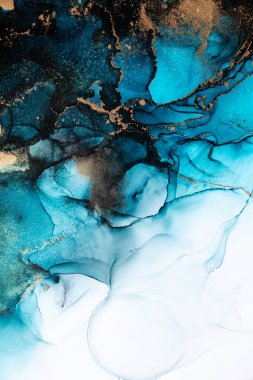 Soyut arkaplan için özgün tablodaki mermer mürekkep soyut sanat. Resim, Kintsuki mürekkep sanatının düz mermer arkaplan desenini yaratmak için yüksek kaliteli kağıt dokusuna boyanmış. .