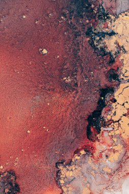 Enfes orjinal resmin mermer mürekkep sanatının soyut arkaplanını yakmak. Boyama, ombre alkol mürekkebinin pürüzsüz mermer arkaplan desenini yaratmak için yüksek kaliteli kağıt dokusuna boyanmış. .