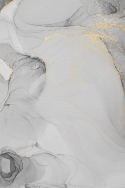 Mermer mürekkep soyut sanatının orijinal resmi. Örnek bir orjinal tablodan yüksek çözünürlüklü fotoğraf. Karargah kağıt dokusuna pürüzsüz mermer desen oluşturmak için soyut resim yapıldı.