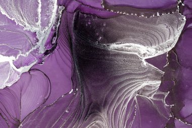 Mermer mürekkep soyut sanatının orijinal resmi. Örnek bir orjinal tablodan yüksek çözünürlüklü fotoğraf. Karargah kağıt dokusuna pürüzsüz mermer desen oluşturmak için soyut resim yapıldı.