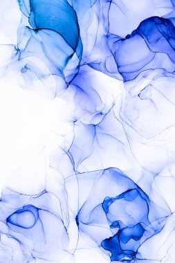 Soyut arkaplan için özgün tablodaki mermer mürekkep soyut sanat. Boyama, ombre alkol mürekkebinin pürüzsüz mermer arkaplan desenini yaratmak için yüksek kaliteli kağıt dokusuna boyanmış. .