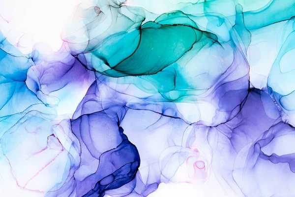 stock image Marble ink abstract art from exquisite original painting for abstract background . Painting was painted on high quality paper texture to create smooth marble background pattern of ombre alcohol ink .