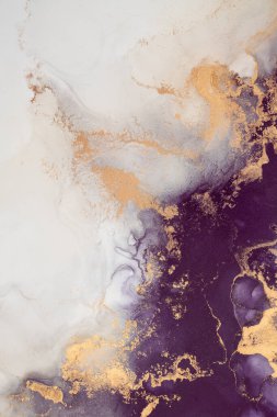 Soyut arkaplan için özgün tablodaki mermer mürekkep soyut sanat. Resim, Kintsuki mürekkep sanatının düz mermer arkaplan desenini yaratmak için yüksek kaliteli kağıt dokusuna boyanmış. .