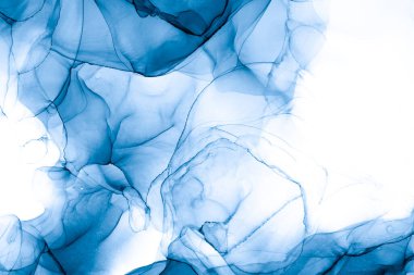 Soyut arkaplan için özgün tablodaki mermer mürekkep soyut sanat. Boyama, ombre alkol mürekkebinin pürüzsüz mermer arkaplan desenini yaratmak için yüksek kaliteli kağıt dokusuna boyanmış. .