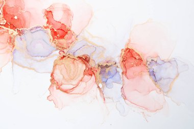 Marble ink abstract art from meticulous original painting abstract background . Painting was painted on high quality paper texture to create smooth marble background pattern of ombre alcohol ink .