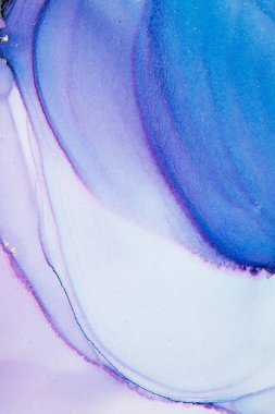 Mermer mürekkep soyut sanatının orijinal resmi. Örnek bir orjinal tablodan yüksek çözünürlüklü fotoğraf. Karargah kağıt dokusuna pürüzsüz mermer desen oluşturmak için soyut resim yapıldı.