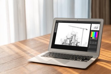 Mimari iş ve profesyonel tasarımcı için mimari tasarım modem yazılım uygulaması