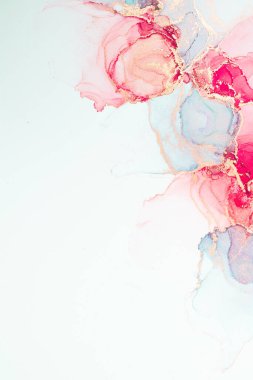 Marble ink abstract art from meticulous original painting abstract background . Painting was painted on high quality paper texture to create smooth marble background pattern of ombre alcohol ink .