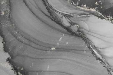 Mermer mürekkep soyut sanatının orijinal resmi. Örnek bir orjinal tablodan yüksek çözünürlüklü fotoğraf. Karargah kağıt dokusuna pürüzsüz mermer desen oluşturmak için soyut resim yapıldı.