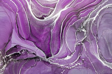 Mermer mürekkep soyut sanatının orijinal resmi. Örnek bir orjinal tablodan yüksek çözünürlüklü fotoğraf. Karargah kağıt dokusuna pürüzsüz mermer desen oluşturmak için soyut resim yapıldı.