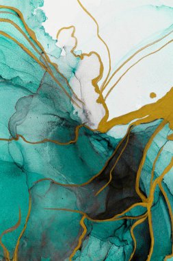 Marble ink abstract art from meticulous original painting abstract background . Painting was painted on high quality paper texture to create smooth marble background pattern of ombre alcohol ink .