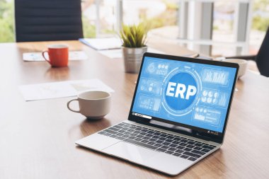 Pazarlama stratejisini planlamak için modern iş için ERP girişimi kaynak planlama yazılımı