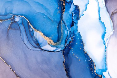 Marble ink abstract art from meticulous original painting abstract background . Painting was painted on high quality paper texture to create smooth marble background pattern of ombre alcohol ink .