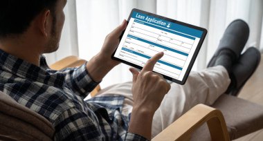 İnternet ağındaki mod dijital bilgi toplama için çevrimiçi kredi başvuru formu