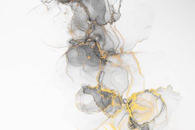 Marble ink abstract art from meticulous original painting abstract background . Painting was painted on high quality paper texture to create smooth marble background pattern of ombre alcohol ink .