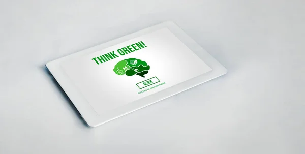 緑のマーケティング戦略に感謝する食品企業ビジネスのための緑のビジネス変革 — ストック写真