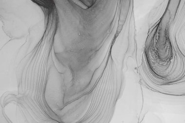 Mermer mürekkep soyut sanatının orijinal resmi. Örnek bir orjinal tablodan yüksek çözünürlüklü fotoğraf. Karargah kağıt dokusuna pürüzsüz mermer desen oluşturmak için soyut resim yapıldı.