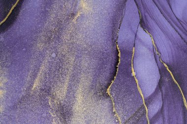 Mermer mürekkep soyut sanatının orijinal resmi. Örnek bir orjinal tablodan yüksek çözünürlüklü fotoğraf. Karargah kağıt dokusuna pürüzsüz mermer desen oluşturmak için soyut resim yapıldı.