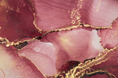 Mermer mürekkep soyut sanatının orijinal resmi. Örnek bir orjinal tablodan yüksek çözünürlüklü fotoğraf. Karargah kağıt dokusuna pürüzsüz mermer desen oluşturmak için soyut resim yapıldı.