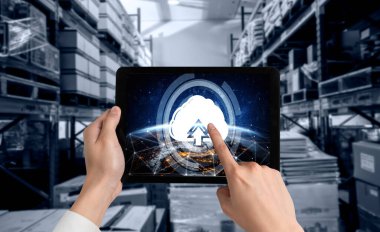 Mod uzak çalışma ve kişisel veri depolama için bulut hesaplama yazılımı