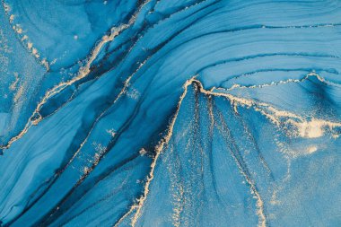 Mermer mürekkep soyut sanatının orijinal resmi. Örnek bir orjinal tablodan yüksek çözünürlüklü fotoğraf. Karargah kağıt dokusuna pürüzsüz mermer desen oluşturmak için soyut resim yapıldı.