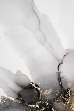 Mermer mürekkep soyut sanatının orijinal resmi. Örnek bir orjinal tablodan yüksek çözünürlüklü fotoğraf. Karargah kağıt dokusuna pürüzsüz mermer desen oluşturmak için soyut resim yapıldı.