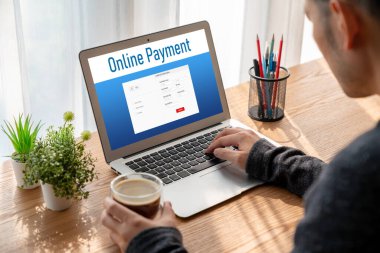 İnternet üzerinden modem para transferi için çevrimiçi ödeme platformu