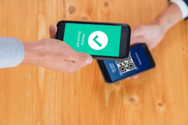 Mobil bankacılık uygulamasında QR kod teknolojisi kullanarak hızlı ve güvenli işlemler yaparak, akıllı telefon uygulaması ile modern alışveriş tarzı için barkod taraması yoluyla kusursuz nakit ödemeleri olanaklı kılıyor. Varlık