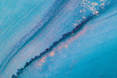 Mermer mürekkep soyut sanatının orijinal resmi. Örnek bir orjinal tablodan yüksek çözünürlüklü fotoğraf. Karargah kağıt dokusuna pürüzsüz mermer desen oluşturmak için soyut resim yapıldı.