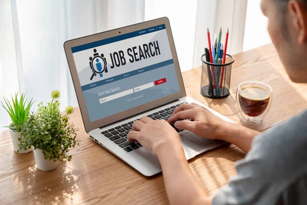 Αναζήτηση Θέσεων Εργασίας Απευθείας Σύνδεση Στην Ιστοσελίδα Modish Για Τους — Φωτογραφία Αρχείου