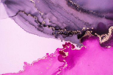 Mermer mürekkep soyut sanatının orijinal resmi. Örnek bir orjinal tablodan yüksek çözünürlüklü fotoğraf. Karargah kağıt dokusuna pürüzsüz mermer desen oluşturmak için soyut resim yapıldı.