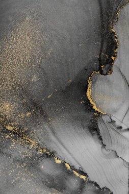 Mermer mürekkep soyut sanatının orijinal resmi. Örnek bir orjinal tablodan yüksek çözünürlüklü fotoğraf. Karargah kağıt dokusuna pürüzsüz mermer desen oluşturmak için soyut resim yapıldı.