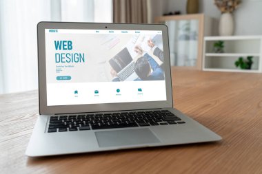 Web sitesi tasarım yazılımı çevrimiçi perakende ticaret ve e-ticaret için model şablonu sağlar