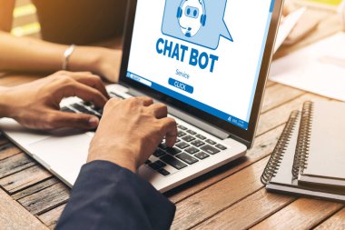 Müşteri sorularına otomatik olarak cevap veren mod çevrimiçi iş için Chatbot yazılım uygulaması