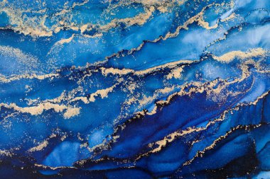 Marble ink abstract art from meticulous original painting abstract background . Painting was painted on high quality paper texture to create smooth marble background pattern of ombre alcohol ink .