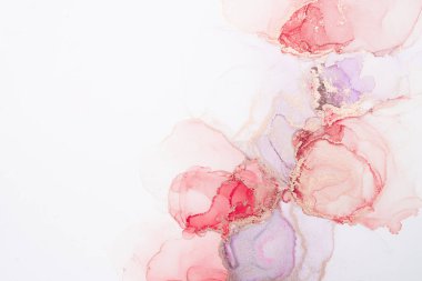Marble ink abstract art from meticulous original painting abstract background . Painting was painted on high quality paper texture to create smooth marble background pattern of ombre alcohol ink .