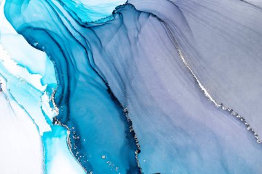 Marble ink abstract art from meticulous original painting abstract background . Painting was painted on high quality paper texture to create smooth marble background pattern of ombre alcohol ink .