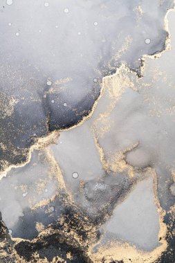 Mermer mürekkep soyut sanatının orijinal resmi. Örnek bir orjinal tablodan yüksek çözünürlüklü fotoğraf. Karargah kağıt dokusuna pürüzsüz mermer desen oluşturmak için soyut resim yapıldı.