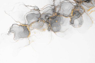 Marble ink abstract art from meticulous original painting abstract background . Painting was painted on high quality paper texture to create smooth marble background pattern of ombre alcohol ink .